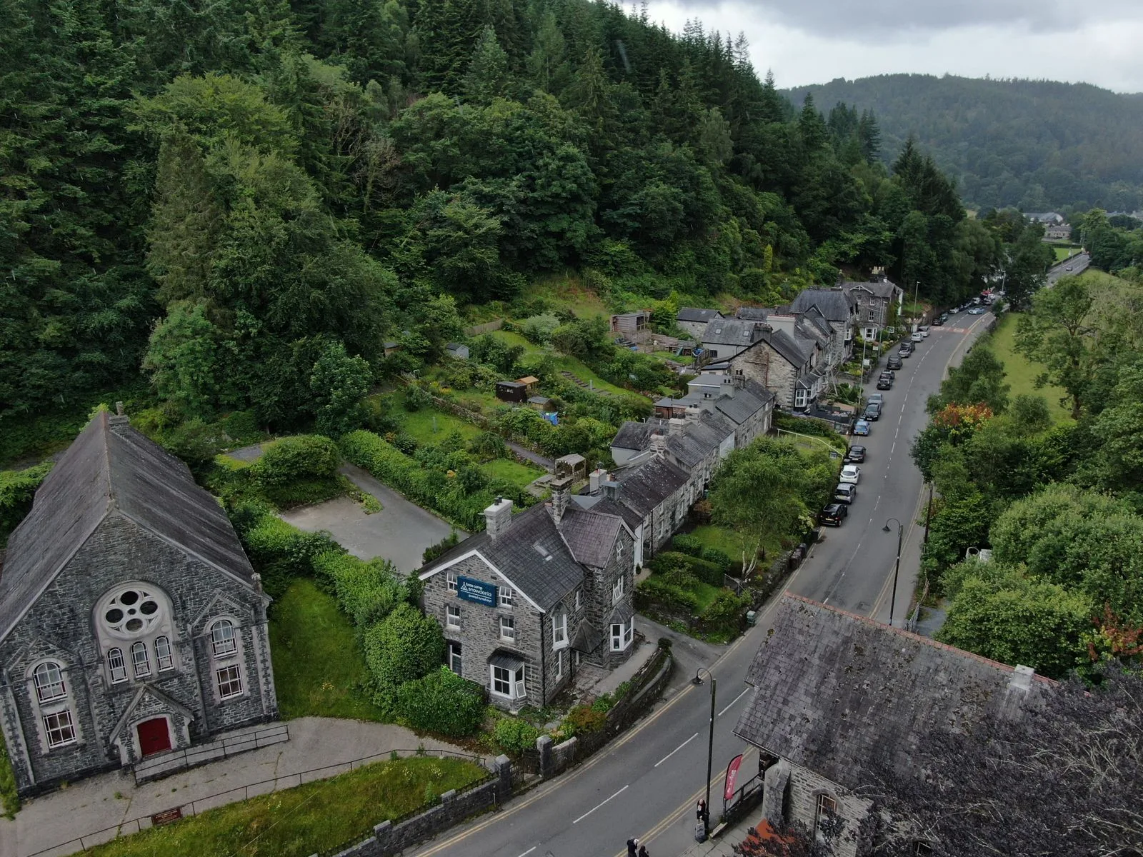View over Betws-y-Coed in Eryri, Snowdonia